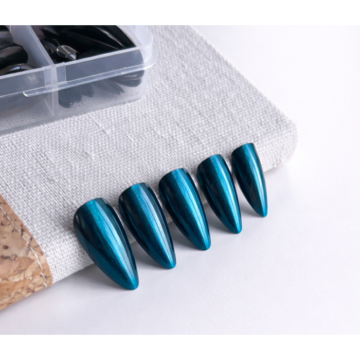 Cat-Eye Turquoise foncé Métallique 